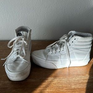 White high top vans